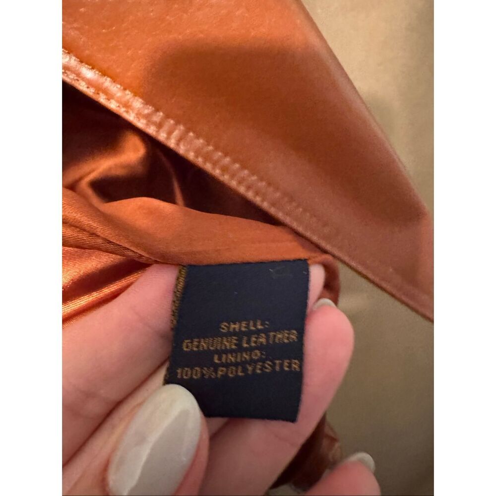 IMAN Leather Coat Tie Waist - Picture 12 of 15